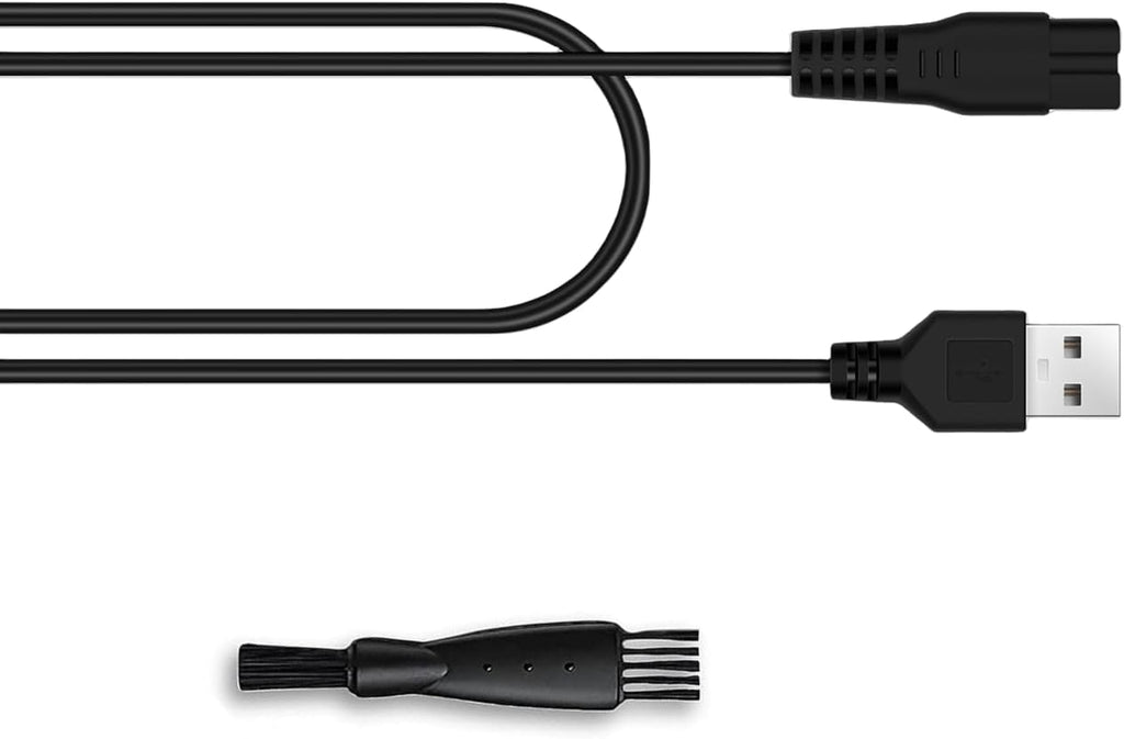 Charger for Manspot Trimmer,Replacement Charger Cord Charging Cable Compatible with Manspot Groin Hair Trimmer with Cleaning Brush,5V 1A and 3.3FT Power Cord for Manspot.