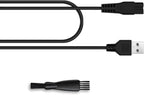 Charger for Manspot Trimmer,Replacement Charger Cord Charging Cable Compatible with Manspot Groin Hair Trimmer with Cleaning Brush,5V 1A and 3.3FT Power Cord for Manspot.