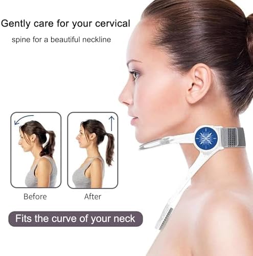Adjustable Neck Brace for Neck Pain and Support, Neck Support Brace, Cervical Collar for Pain Relief & Posture Correction (Transparent)