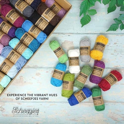 Scheepjes Cahlista Colour Pack 109 x 15g (25m) Cotton Mini Skeins for Crochet and Knitting, Pack of 1