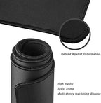 XXL Professional Large Mouse Pad & Computer Game Mouse Mat (35.4x15.7x0.12IN, 90x40 Black)