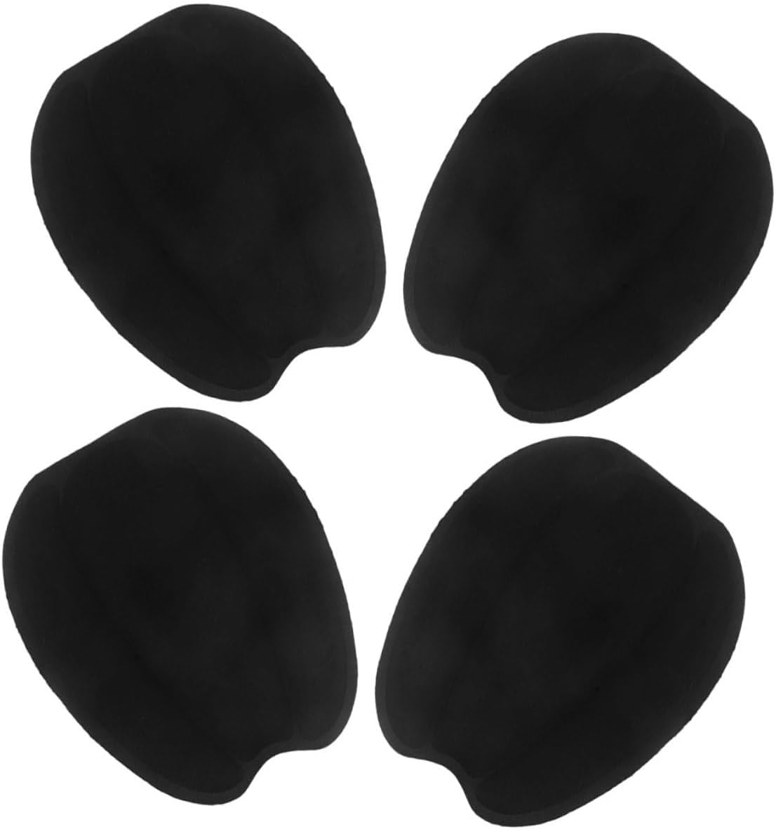 COLLBATH Forefoot Cushion Inserts Adhesive High Heel Cushions Non-Slip Shoe Pads for Women Soft Flexible Gel Protector Prevent Toe Sliding and Friction Relief 2 Pairs Black