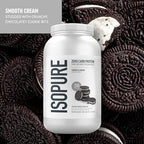 Isopure Zero Carb 100% Pure Whey Isolate Protein Powder, Gluten Free, With Vitamins, Cookies & Cream, 25g Protein Per Serving, 3 Pounds, 44 Servings (Packaging May Vary)