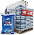 Ice Melt Safer for Concrete -20 lb Bag, Snow Salt Ice Melt, Salt for Snow and Ice Removal, Sidewalk Salt, Driveway Salt, Snow Melt is Effective Up to -15
