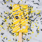 Bumble Bee Sprinkles for Cake Decorating and Baking Cookies, Cupcakes - Edible Batman Sprinkles and Bee Cake Decorations in Yellow Black White Jimmies, Nonpareils, Sugar Crystal, and Pearl