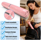 Long electric toothbrush travel case, Ventilated & Portable Travel Holder，Universal Fit for Most Electric Toothbrushes (Pink)