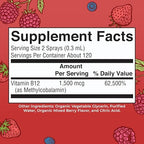 MARYRUTH'S Organic Methyl B12 Spray | 1,500 mcg B12 Per Serving | Methylcobalamin | Energy Metabolism | Cognitive Function | Neuro Health | Vegan | Gluten Free | Sugar Free | 1 Fl Oz