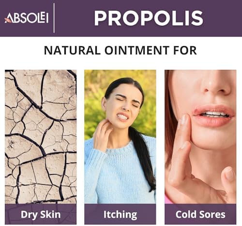 Propolis Ointment, Natural 30% Propolis Ointment for Itchy, Dry and Cracked Skin, 1.35 fl oz