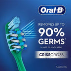 Oral-B Criss Cross Deep Clean Medium Bristles Manual Toothbrush for Adults,Tongue Cleaner, Multicolour Tooth Brush Set, Oral B Dentist Recommended Brand (Family Pack Total 4 Brushes)
