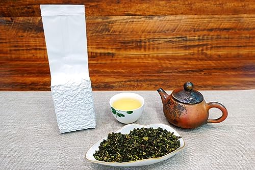 Xin Qing Taiwan High Altitude Jasmine Green Tea High Mountain Jasmine Green Tea Taiwan Tea Natural floral and tea aroma without bitterness 150g/5.29oz