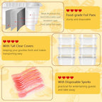 LNYZQUS 4” Mini Cake Pans with Lids 25 Pack,10oz Small Foil Baking Tins Individual Muffin Cups for Bread Brownies, Disposable Square Cupcake Containers for Wedding Holiday Bake Sale-White