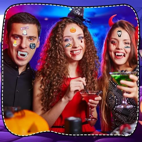 Simple polymer 28Pcs Halloween Vampire Teeth Fake Blood Makeup Set 5 Pairs Vampire Fangs Halloween Slap Bracelets for Props Party Favors Accessories