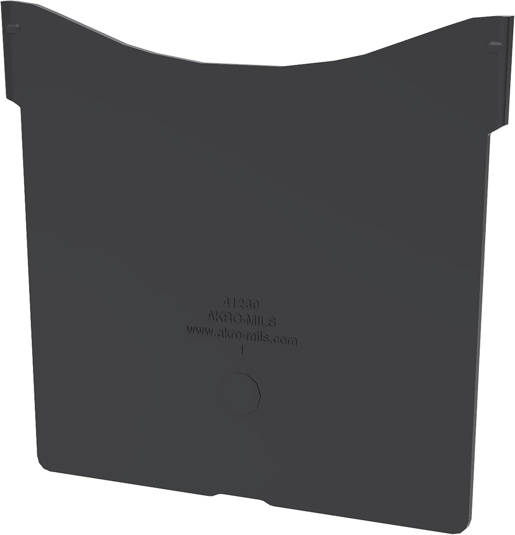 Akro-Mils 41230 Plastic Width Dividers for AkroBins Stackable Storage Bins Model 30230, Custom Storage Inserts for Tools, Crafts & Supplies, 6-Pack, Black
