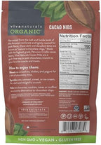 Viva Naturals Organic Cacao Nibs, Unsweetened, 8 oz (227 g), Keto Friendly, Vegan, Non-GMO, Gluten-Free Chocolate Chip Substitute