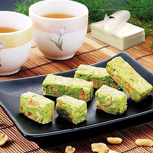 1000 Sheets Edible Sticky Rice Paper Nougat Paper, Glutinous Rice Paper Candy Chocolate wrapper 3.16"x2.37"