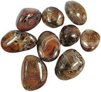 0.5 Pound Healing Stones Banded Lace Agate Worry Crystal Irregular Reiki Palm Stone tumbing Pattern River Jasper Madagascar Collection Gifts Decor