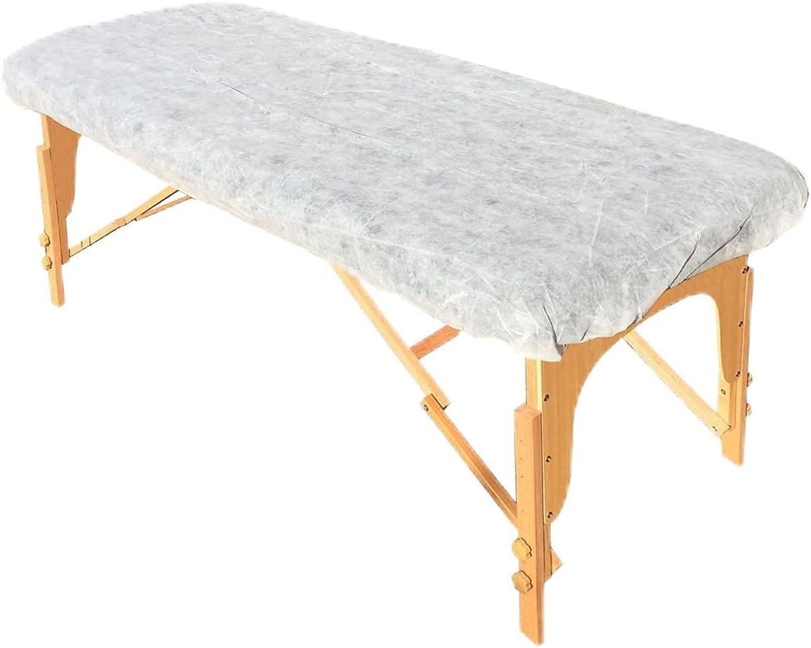 ZMDREAM Disposable Fitted Massage Table Sheets Bed Covers for Massage Beauty Tattoo 82 x 35 inches White/20
