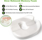 Donut Pillow Coccyx Seat Cushion for Prostate, Sciatica, Pelvic Floor, Pressure Sores, Pregnancy, Perineal Surgery, Postpartum Recovery Pain Pressure Relief Memory Foam Chair Pad