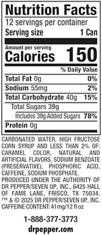 Dr. Pepper Blackberry 12oz 12pk
