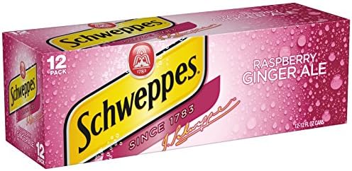Schweppes Raspberry Ginger Ale - 12 oz cans - 12pk