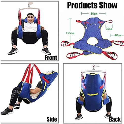 Hoist for Lifting Elderly, Full Body Patient Hoist Sling, Patient Lift Toileting Sling, Lift Equipment Patient Walking Sling Transfer Belt Commode Lifter Divided Leg Sling Medium
