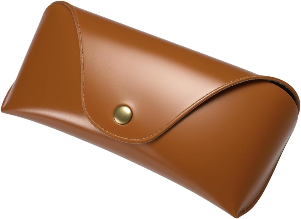 Compatible with Ray Ban Case,Brown Leather Compatible with Rayban Sunglasses Case Fit for Ray-Ban Meta Smart Glass.