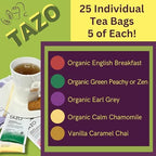 Tea And Cookie Lovers Gift Set Basket Box Care Package With Honey Sticks And White Bistro Mug Thinking Of You, Get Well Soon, Birthday Ideas For Women, Men, Family And Friends