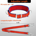 Trsmima Safety Belt with Adjustable Lanyard and Updated Waist Pad - Tree Climbing Belt Harness - Safety Lanyard Fall Protection- Fall Arrest Kite Climbing Lanyard,Ladder Safety Harness