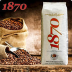 1870 by Caffè Barbera: Hesperia Premium Whole Bean Roasted Coffee, 4 Bean Blend from Indonesia and Brazil, Roasted in Italy by a Single Family over 150 years and 6 Generations (since 1870), 2.2lb / 1kg