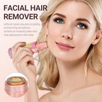 Facial Hair Removal for Women: 2-in-1 Rechargeable Nose Hair & Eyebrow Trimmer, Face Shaver with Built-in LED Light for Removing Chin, Upper and Lower Lip Area Peach Fuzz