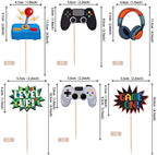 36 PCS Video Game Cupcake Toppers Assembled Game On Controllers Cupcake Picks GamePad Cake Decorations for Game Theme Baby Shower Kids Boys Girls Birthday Anniversary Party Decorations Supplies