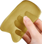 Youngme Ox Horn Scraping Massage Tool, Gua Sha Facial Tool Natural Message Board for Body, Neck, Face (4mm Thick)