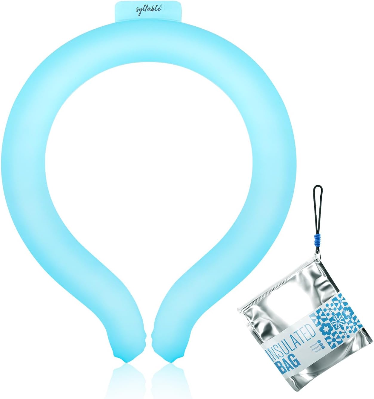 Neck Cooling Tube with Insulated Bag, Reusable Neck Coolers Wearable Body Cooling Products for Hot Weather in Summer