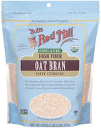 Bob's Red Mill Organic Oat Bran, 18oz (Pack of 4) - Non GMO, Vegan, Kosher