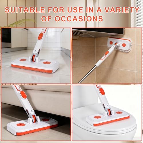 Snap Grip Mini Mop Set, Convenient Cloth Changing Mini Mop, Gap Dust Cleaner Lazy Mops with Locking Head for Multi Surface Clean, Wet & Dry Mopping and Sweeping Cleaning