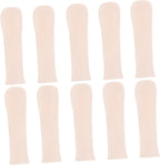 FRCOLOR 10pcs Ear Scoop Tips Silicone Ear Cleaner Replacement Tips Visual Cover for Earwax Removal Family Use Reusable