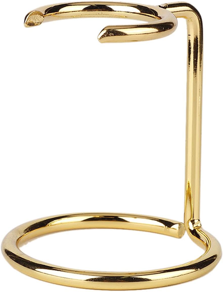 Sonew Stainless Steel Shaving Brush Stand, sturdy Holder for Salon Home Travel Use