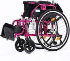 Wheelchair Ultralight Folding Transport Chair for Adults Outdoor Sports Portable Attendant Self Propelled Wheelchair Lightweight Mobility Device for The Elderly Disabled Can Bear 200kg wheelchairs