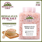 Himalayan Chef Coarse Pink Himalayan Salt, 5 lbs 2-Pack - Pure, Natural, Mineral-Rich, Kosher, Ideal for Grinder Refills, Cooking, Seasoning, Baking