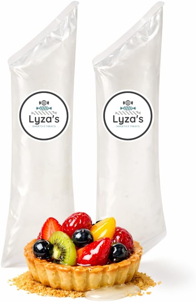 Pastry & Fruit Glaze - Neutral Mirror Glaze - Pack of 2 - Ready to Use Topping - 2 LB Bags