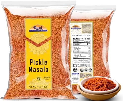 Rani Pickle (Achar) Masala Indian Spice Blend 14oz (400g) ~ All Natural | Vegan | Gluten Friendly | NON-GMO | No colors | Indian Origin