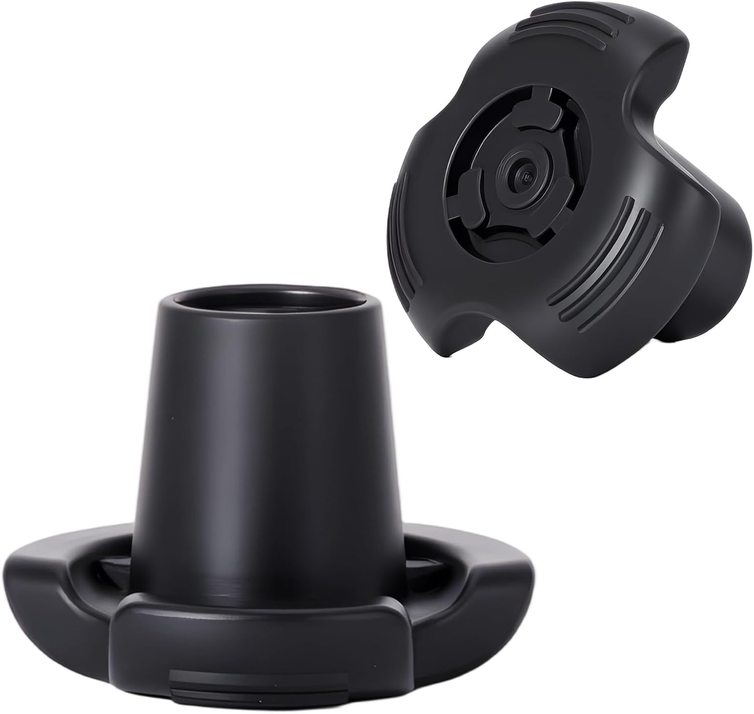 2PCS Cane Tips, 3/4 Inch Upgrade Heavy Duty Rubber Crutch Tips, Replacement Rubber Cane Tips with Metal Washer for Most Walking Canes, Crutches, Folding Canes or Walking Stick