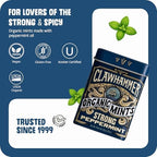 Clawhammer Organic Mints Strong Peppermint - 30 Count Tin (Pack of 12) | Bold Breath Mint, Organic Candy Mints with No Artificial Colors or Sweeteners | Kosher, Vegan, Gluten Free