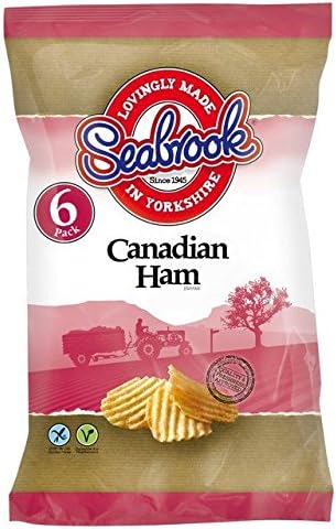 Seabrook Crinkle Cut Canadian Ham 25g x - 6 per pack
