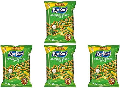 Pack Of 4 - Kurkure Green Chutney Style - 3.5 Oz