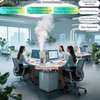 Bedroom LED Humidifier, SPA Essential Oil Diffuser, USB Car Aromatherapy Diffuser, with Auto-Shutoff, Rotatable Design, Quiet Operation, Easy Filling, and Eco-Friendly Cleaning