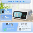 2026 Advanced Shockwave Therapy Machine, Radial Shockwave FSA or HSA Eligible, Non-Invasive Extracorporeal ESWT Shock Wave Therapy Device, Safe Use, Ideal for Home & Clinical Use(ESWT03_White)