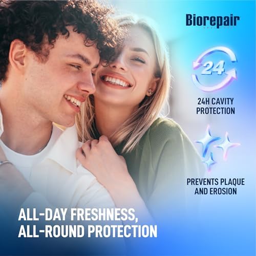 Biorepair Total Protection Plus Toothpaste w/microRepair Hydroxyapatite - Bad Breathe - Remineralize & Repair Enamel - Reduce Tatar & Plaque - Tooth Decay - Acid Erosion - No Fluoride - 2.54oz