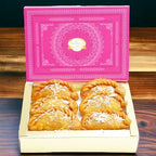 Ghasitaram Gifts Holi Sweets, Holi Gifts, Holi Hamper Mawa Kesar Gujiya 200 GMS