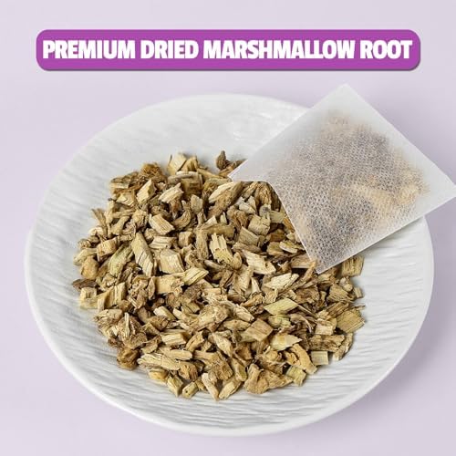 Jarteela - Marshmallow Root Tea Bags - 2g x 36 Count - Premium Dried Althaea Officinalis - Non-GMO - Caffeine-free - Natural Herbal Tea for Digestive & Respiratory Support